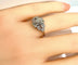 Bague 52 Bague Art déco en or blanc 18 carats et diamants, vers 1930 58 Facettes AB651