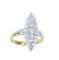 Bague 50 Bague marquise en or jaune 18 carats et diamants, vers 1900 58 Facettes AB653