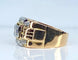 Bague 52 Bague Tank en or jaune 18 carats et diamants 58 Facettes AB652