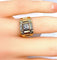 Bague 52 Bague Tank en or jaune 18 carats et diamants 58 Facettes AB652