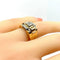 Bague 52 Bague Tank en or jaune 18 carats et diamants 58 Facettes AB652