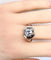 Bague 57 Bague Art déco octogonale en or blanc 18 carats et diamant 1,95 ct 58 Facettes AB654