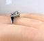 Bague 57 Bague Art déco octogonale en or blanc 18 carats et diamant 1,95 ct 58 Facettes AB654