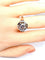 Bague 57 Bague Art déco octogonale en or blanc 18 carats et diamant 1,95 ct 58 Facettes AB654