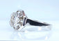 Bague 57 Bague Art déco octogonale en or blanc 18 carats et diamant 1,95 ct 58 Facettes AB654