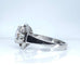 Bague 57 Bague Art déco octogonale en or blanc 18 carats et diamant 1,95 ct 58 Facettes AB654