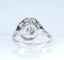 Bague 57 Bague Art déco octogonale en or blanc 18 carats et diamant 1,95 ct 58 Facettes AB654