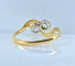 Bague 56.5 Bague toi et moi en or jaune et blanc 18 carats diamants 58 Facettes AB660