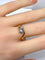 Bague 56.5 Bague toi et moi en or jaune et blanc 18 carats diamants 58 Facettes AB660