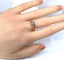 Bague 56.5 Bague toi et moi en or jaune et blanc 18 carats diamants 58 Facettes AB660