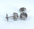 Boucles d'oreilles Boucles d’oreilles en or blanc 18 carats et diamants 58 Facettes AB662