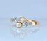 Bague 55 Bague en or 18 carats avec perles et diamants taille rose 58 Facettes AB661