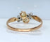 Bague 55 Bague en or 18 carats avec perles et diamants taille rose 58 Facettes AB661