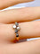 Bague 55 Bague en or 18 carats avec perles et diamants taille rose 58 Facettes AB661