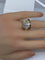 Bague 51 Bague Tank sertie de diamants en or jaune 18 carats et platine 58 Facettes AB665