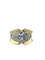 Bague 51 Bague tank sertie de diamants en or jaune 18 carats et platine 58 Facettes AB665