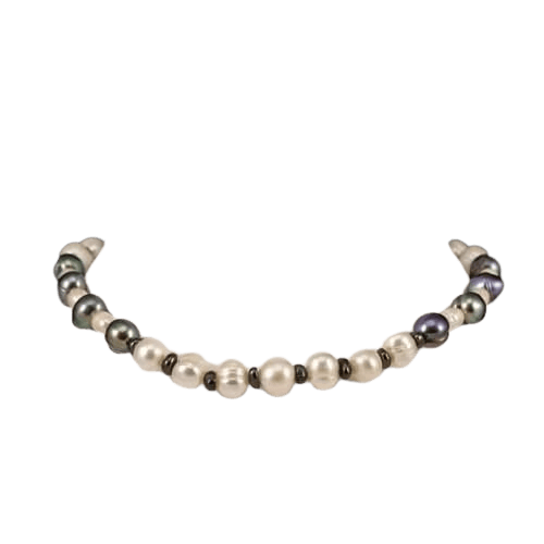 Collier Lot de 3 colliers avec perles et pierres précieuses 58 Facettes 402