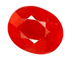Gemstone Saphir ovale orange 3,21 ct chauffé 58 Facettes 371