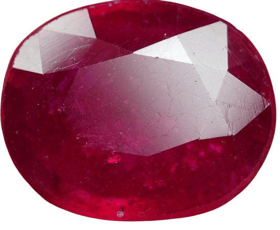 Gemstone Rubis naturel ovale 6,40 ct 58 Facettes 370