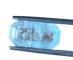 Gemstone Topaze bleue naturelle - Pierre rectangulaire 6,00 ct 58 Facettes 292