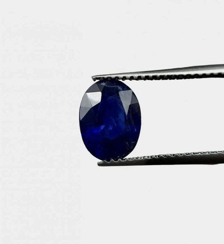 Gemstone Saphir bleu non chauffé 2,04 ct taille ovale 58 Facettes 207