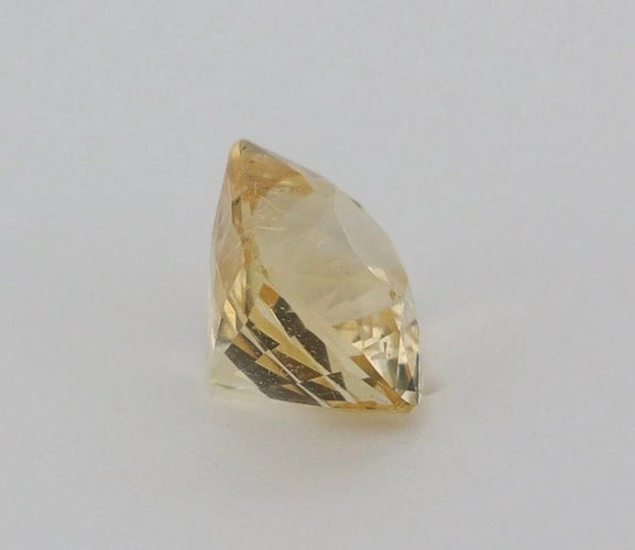 Gemstone Saphir jaune non chauffé 1,12 ct avec certificat CGL 58 Facettes 156