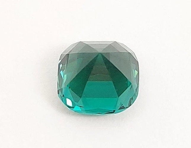 Gemstone Tourmaline sarcelle rare - Pierre taille coussin 1,55 ct 58 Facettes 67
