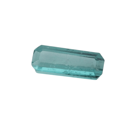 Gemstone Tourmaline bleue indigolite naturelle 0,74 ct 58 Facettes 22