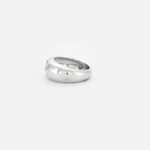 Bague 52 Bague alliance en or blanc 18 kt avec diamants 1 ct 58 Facettes