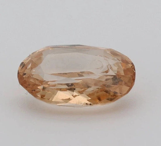 Gemstone Saphir orange ovale non chauffé non traité 2,70 ct avec certificat CGL 58 Facettes 452