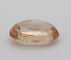 Gemstone Saphir orange ovale non chauffé non traité 2,70 ct avec certificat CGL 58 Facettes 452