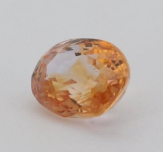 Gemstone Saphir padparadscha orange 1,10 ct ovale non chauffé avec certificat 58 Facettes 451