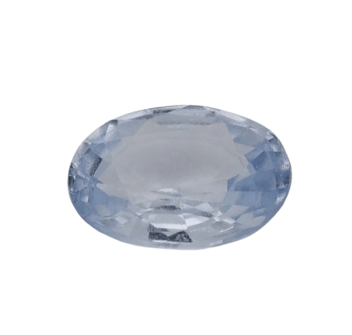 Gemstone Saphir bleu ovale chauffé 1,01 ct avec certificat 58 Facettes 456