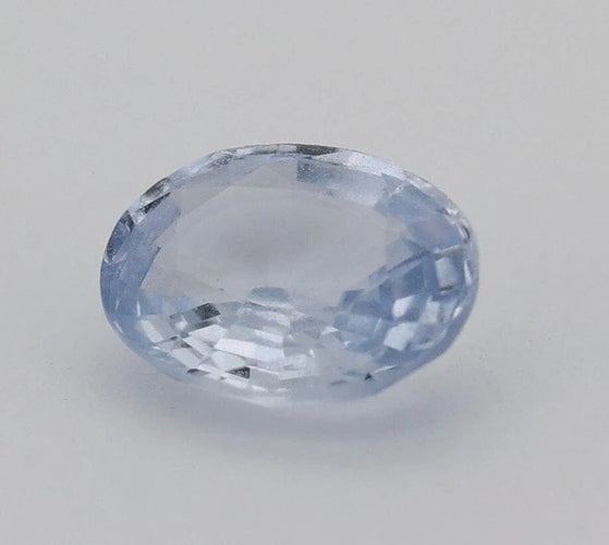 Gemstone Saphir bleu ovale chauffé 1,01 ct avec certificat 58 Facettes 456