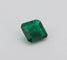 Gemstone Émeraude naturelle carrée 1,69 ct du Brésil, certificat GRS 58 Facettes 468