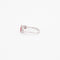 Bague 53 Bague en or blanc 14 carats avec saphir rose et diamants 58 Facettes