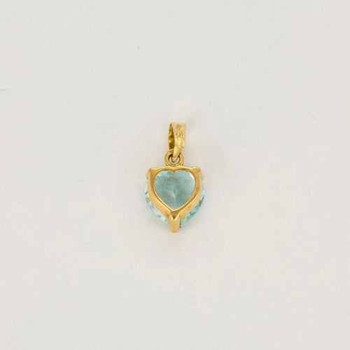 Pendentif Pendentif en or jaune 18 carats et topaze bleue 58 Facettes