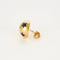 Boucles d'oreilles Puces d’oreilles en or jaune 18 carats aux saphirs 58 Facettes
