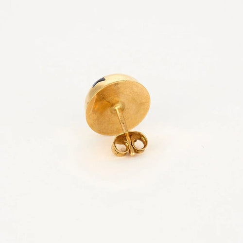 Boucles d'oreilles Puces d’oreilles en or jaune 18 carats aux saphirs 58 Facettes