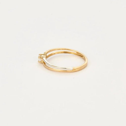 Bague 53 Bague diamant 0,15 ct en or 18 carats, taille 53 58 Facettes