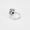 Bague 55 Bague marguerite en platine 850e avec saphir 1,30 ct et diamants 58 Facettes