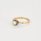 Bague 52.5 Bague solitaire diamant en or 18 carats et platine, taille 52,5 58 Facettes