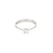 Bague 54 Bague solitaire en or blanc 18 carats avec diamant 0,20 ct 58 Facettes