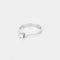 Bague 54 Bague solitaire en or blanc 18 carats avec diamant 0,20 ct 58 Facettes
