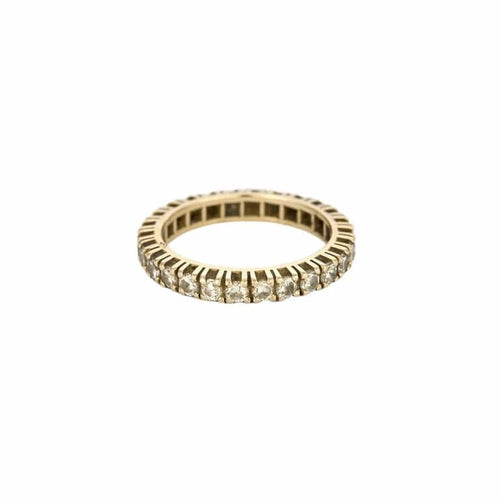 Bague 54 Alliance américaine - Bague en or jaune 18 carats et diamants 58 Facettes