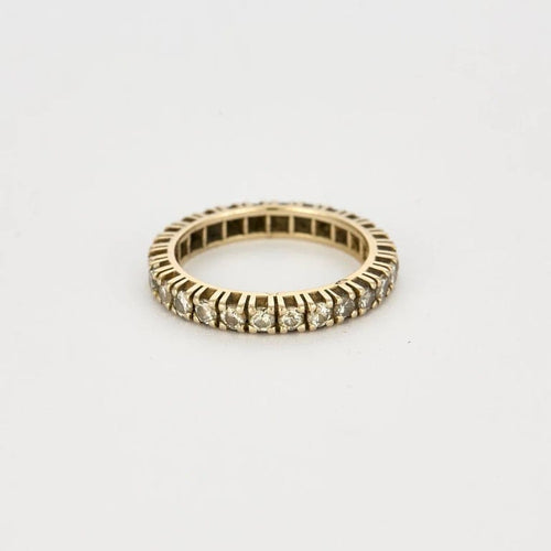 Bague 54 Alliance américaine - Bague en or jaune 18 carats et diamants 58 Facettes