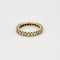 Bague 54 Alliance américaine - Bague en or jaune 18 carats et diamants 58 Facettes