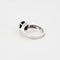 Bague 51 Bague saphir et diamants en or blanc 18 carats 58 Facettes