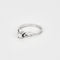 Bague 52 Bague en or blanc 18 carats avec diamant 0,15 ct 58 Facettes