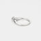 Bague 52 Bague en or blanc 18 carats avec diamant 0,15 ct 58 Facettes